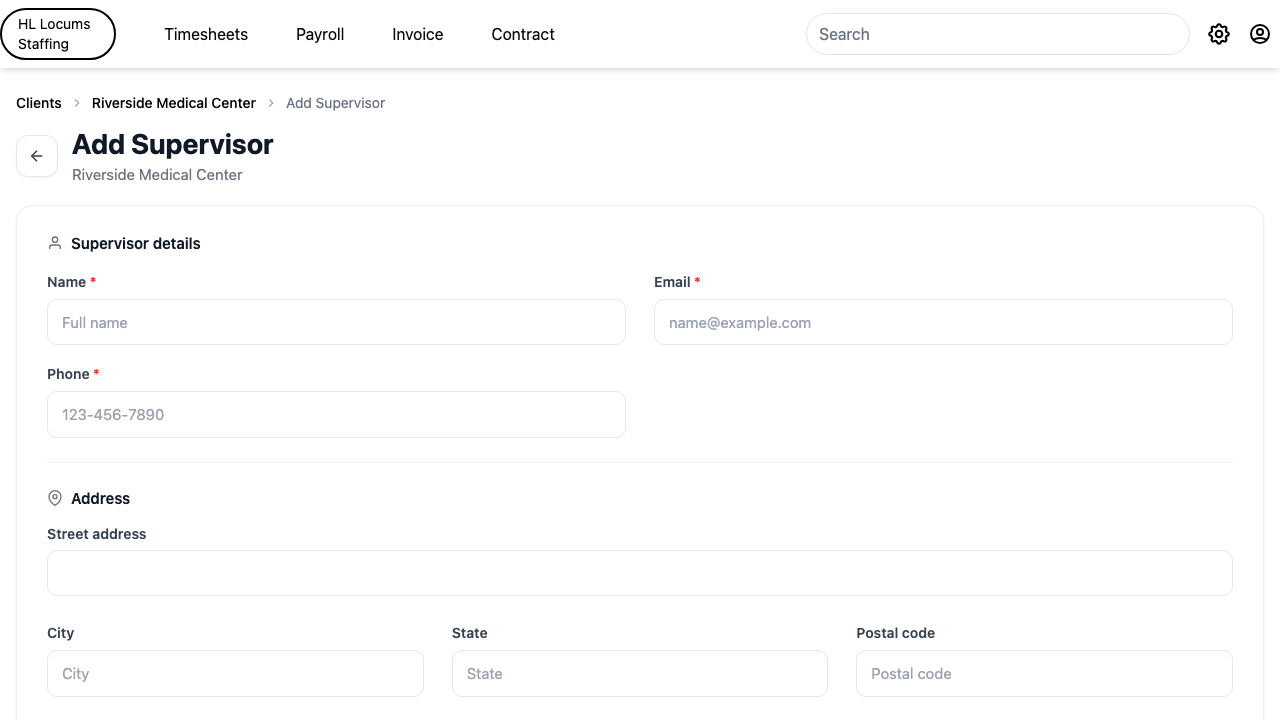 Screenshot: the Add Supervisor screen with Supervisor details and the &ldquo;Generate auto password&rdquo; checkbox highlighted.