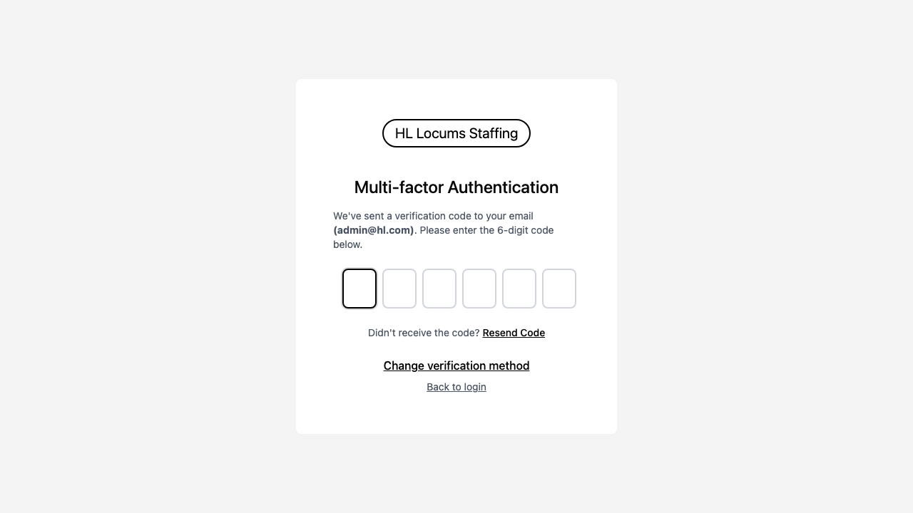 Screenshot: the verification page with the "6-digit verification code" field and the Verify button highlighted.